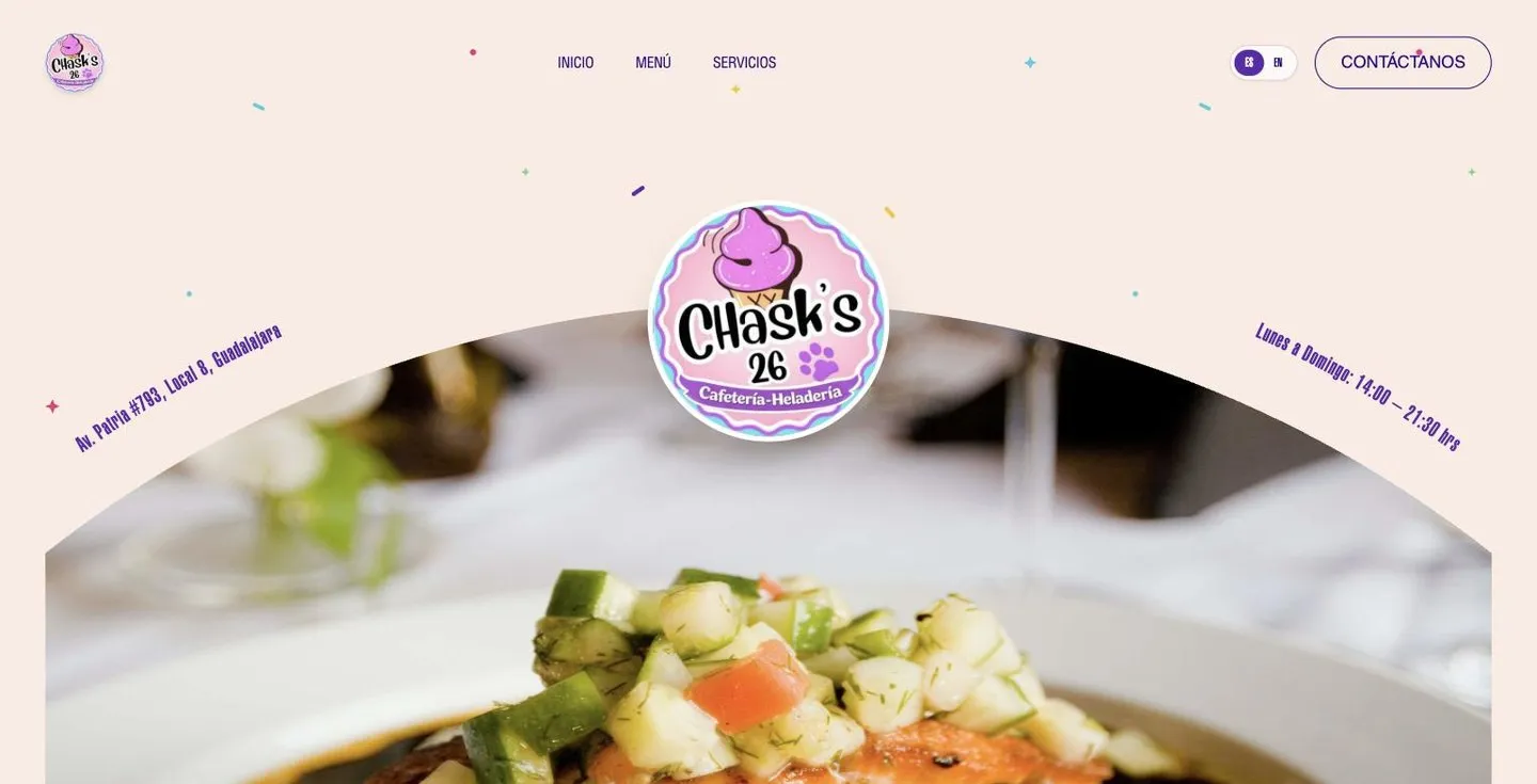 Portada del sitio de Chask's 26